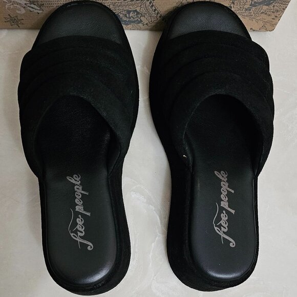 Free People   Almost Paradise Platform Blk/Noir 3 Size 38   EU 8 66684663 - Picture 9 of 13